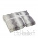 Relaxdays Couverture fausse fourrure couvre-lit moelleux faux poils canapé fauteuil jetée de lit 150 x 200  blanc-gris - B077S1QP1Z